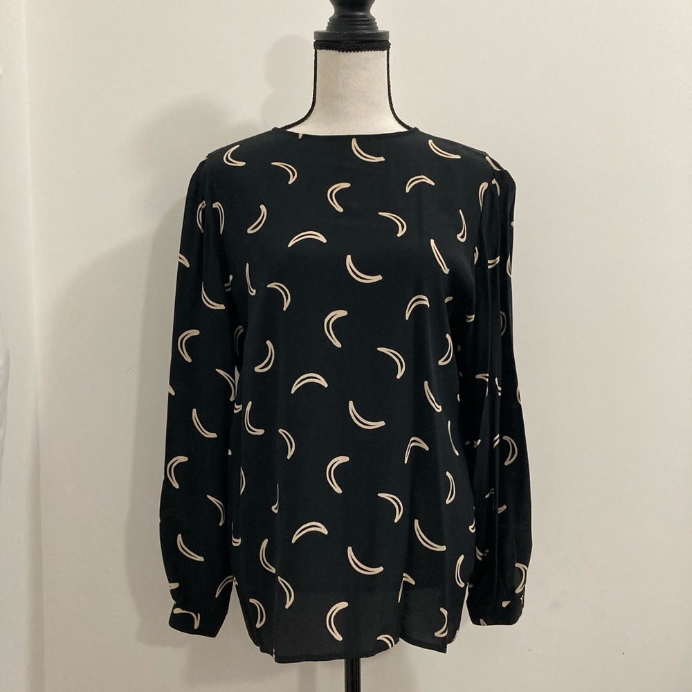 Vintage Giorgio Armani silk Blouse sz 38 US 8 EUC
